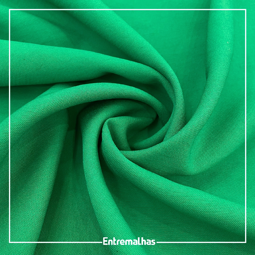 Tecido Rayon Sensorialle Twill - Verde 632 Ref.:859812