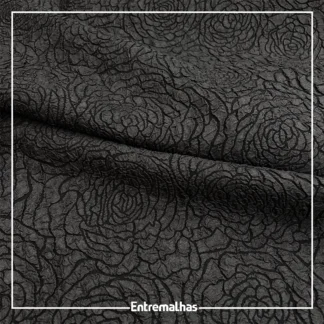 Tecido Jacquard Giardino - Preto Ref.:859937