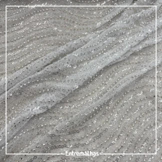 Tecido Tule Bordado - Branco Ref.:859940