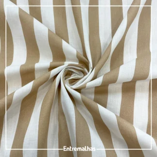 Tecido Santorine Listrado - Bege Ref.:859944