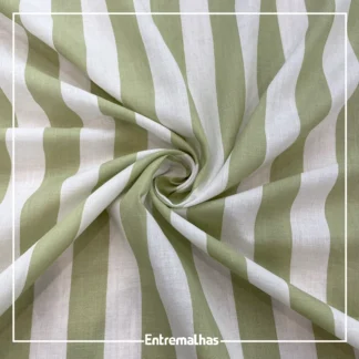 Tecido Santorine Listrado - Verde Ref.:859944