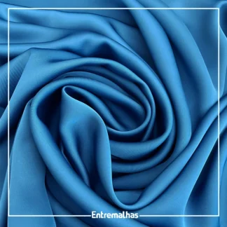 Tecido Florença Double Satin - Azul Ref.:859947