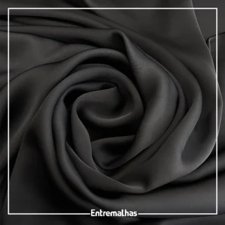 Tecido Florença Double Satin - Preto Ref.:859947
