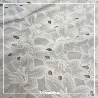 Tecido Bordado Oprah - Branco Ref.:859950