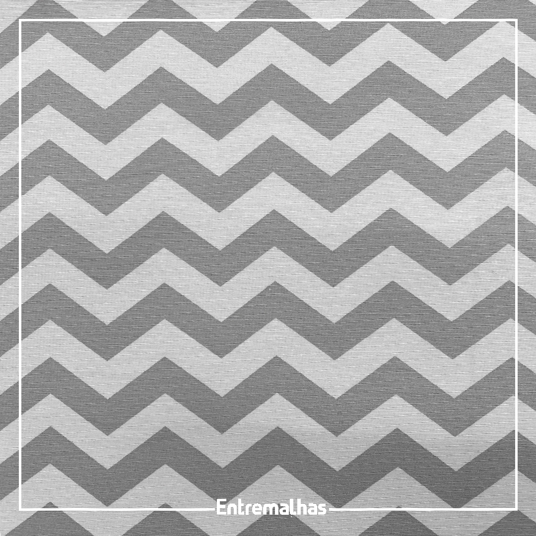 Tecido Belize 5207/I Chevron - Cinza Ref.:204841