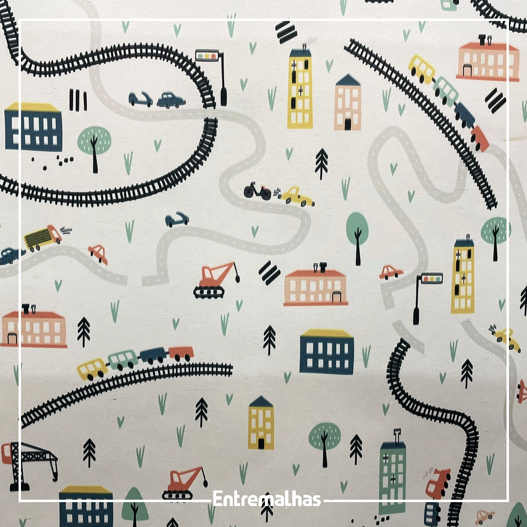 Tecido Parede Kids Trenzinho Ref.:205976