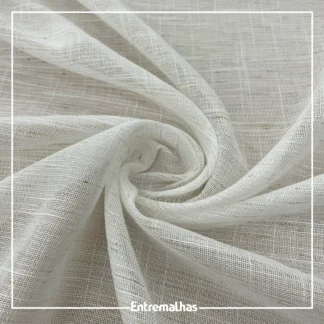 Tecido Voil Monaco Linho - Off-White Ref.:210754