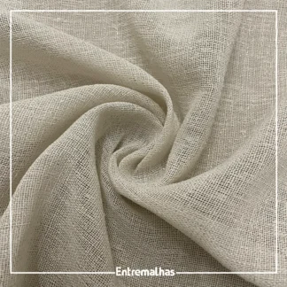 Tecido Voil Rústico - Bege Ref.:210758
