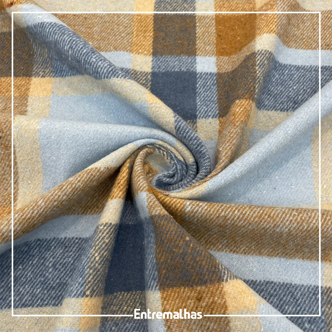 Tecido Flanela Xadrez Brushed Ref.:733018