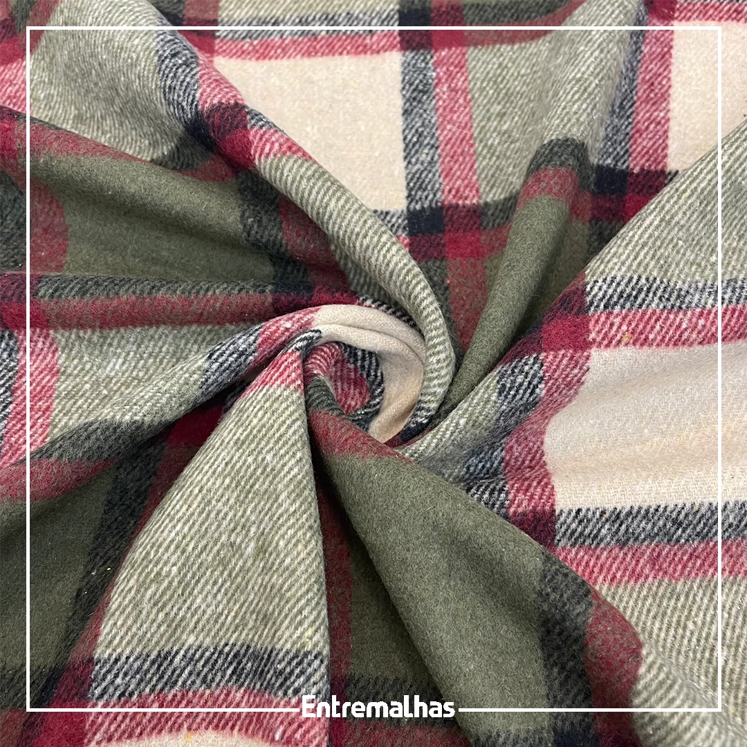Tecido Flanela Xadrez Brushed Ref.:733018
