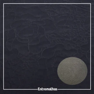 Tecido Matelassê Microfibra - Azul Ref.:858010