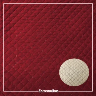 Tecido Matelassê Microfibra - Bordô Ref.:858010