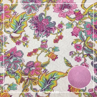 Tecido Matelassê Microfibra - Estampado Ref.:858010