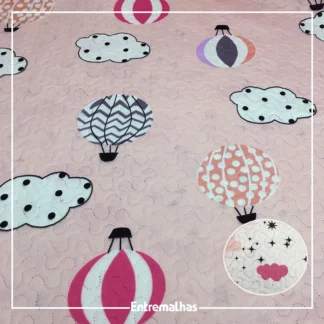 Tecido Matelassê Microfibra - Estampado Ref.:858010