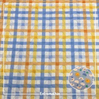 Tecido Matelassê Microfibra - Estampado Ref.:858010