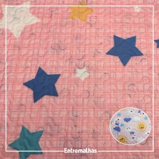 Tecido Matelassê Microfibra - Estampado Ref.:858010