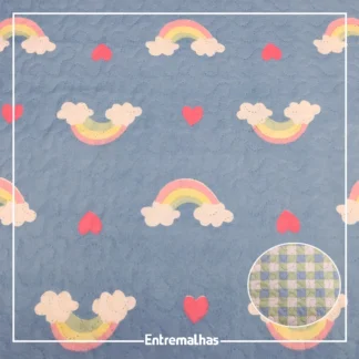 Tecido Matelassê Microfibra - Estampado Ref.:858010