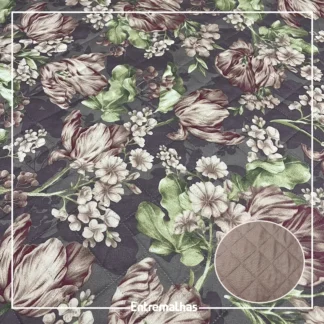 Tecido Matelassê Microfibra - Estampado Ref.:858010