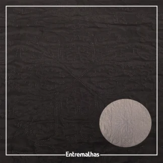 Tecido Matelassê Microfibra - Preto Ref.:858010