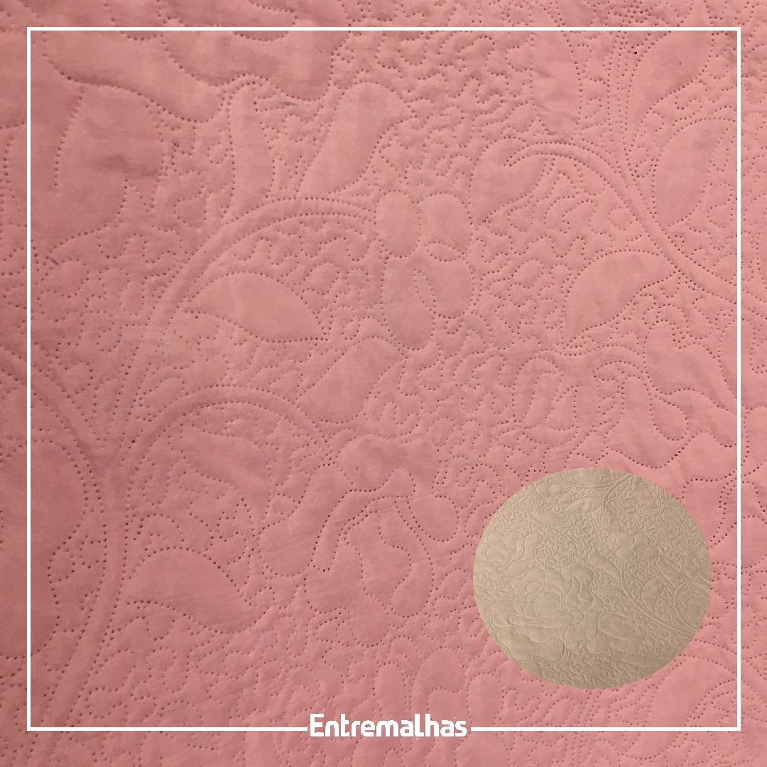 Tecido Matelassê Microfibra - Rosa Ref.:858010