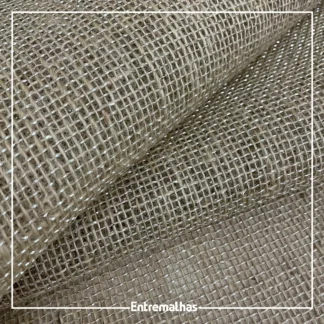 Tecido Juta P9 Trama Média - Prata Ref.:858257