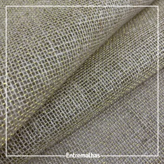 Tecido Juta P9 Trama Média - Dourado Ref.:858257