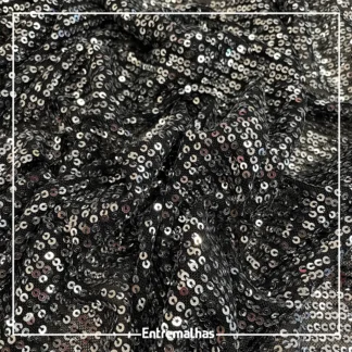 Tecido Paetê Spangle - Prata Ref.:859545