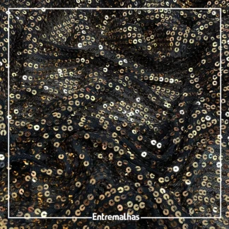 Tecido Paetê Spangle - Dourado Ref.:859545