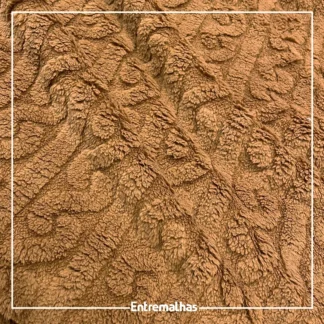 Malha Fleece Trança - Caramelo Ref.:330156