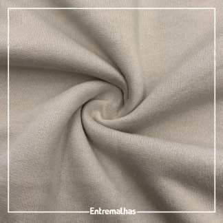 Tecido Moletom Flanelado 3 Cabos - Bege Ref.:359040
