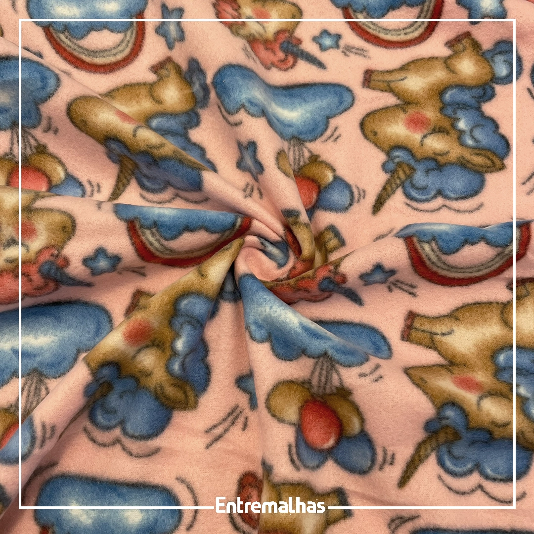 Tecido Soft Importado - Estampado Ref.:442055