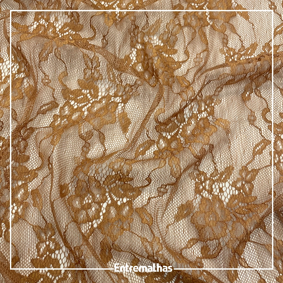 Tecido Renda Lady - Caramelo Ref.:814213