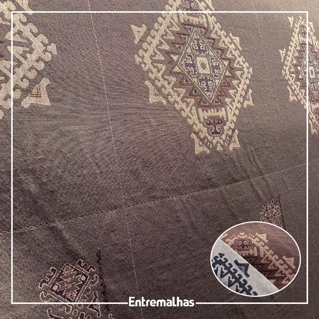 Tecido Jacquard Para Mantas E Almofadas Ref.:859551