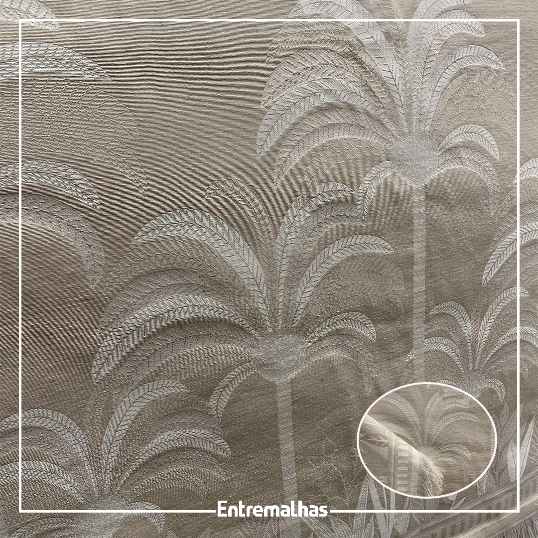 Tecido Jacquard Para Mantas E Almofadas Ref.:859551