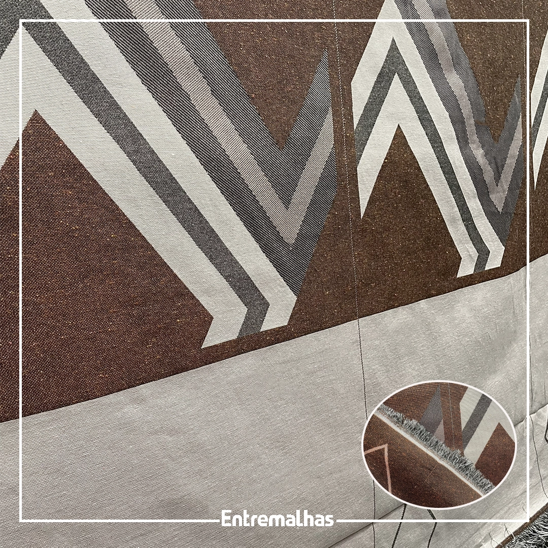 Tecido Jacquard Para Mantas E Almofadas Ref.:859551