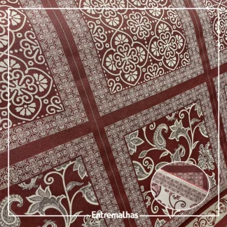 Tecido Jacquard Para Mantas E Almofadas Ref.:859551