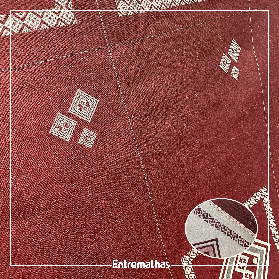 Tecido Jacquard Para Mantas E Almofadas Ref.:859551