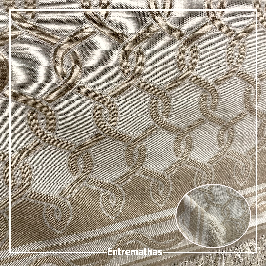 Tecido Jacquard Para Mantas E Almofadas Ref.:859551