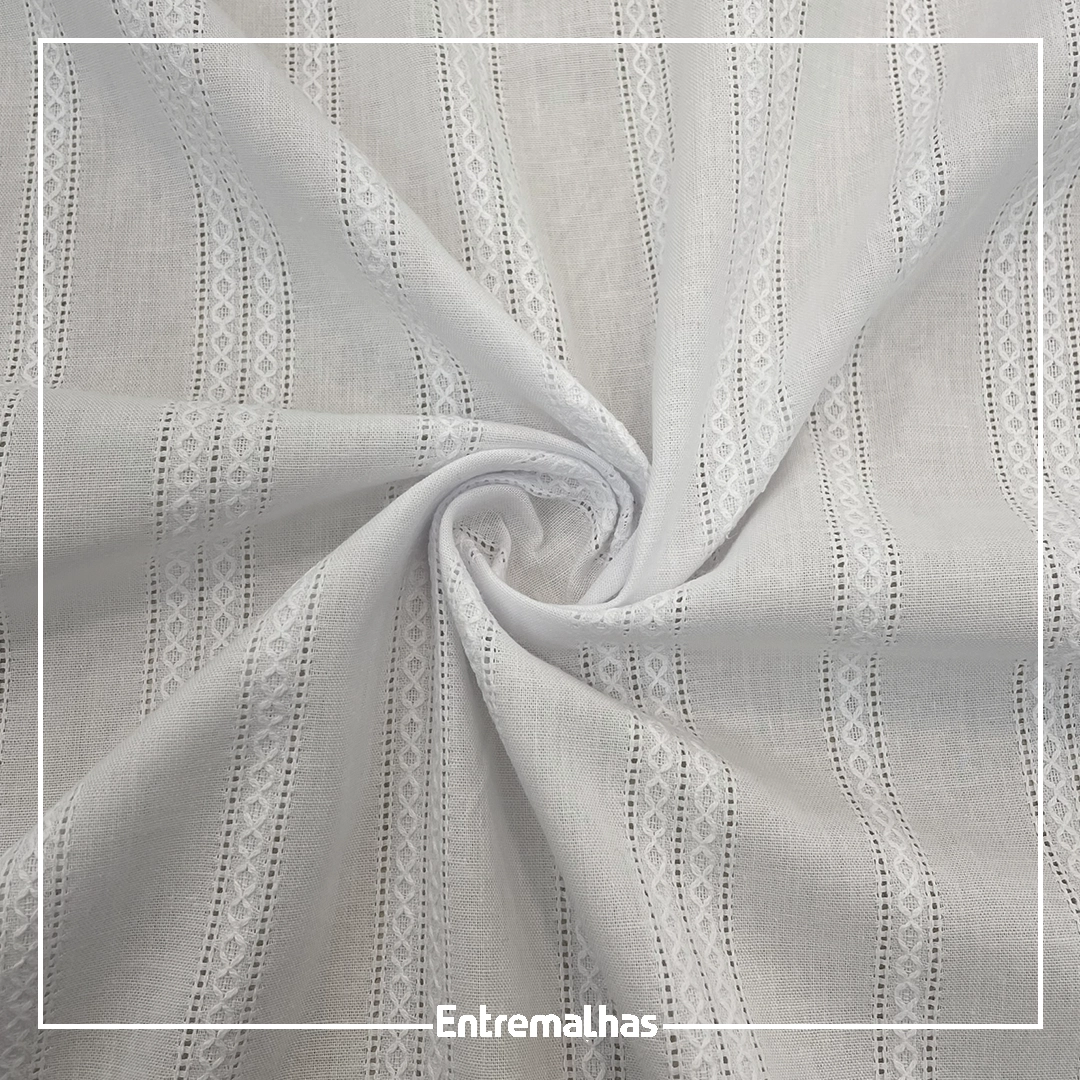 Tecido Jacquard London - Branco Ref.:859958