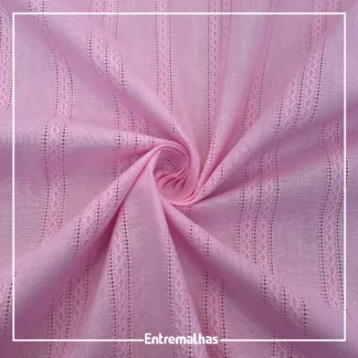 Tecido Jacquard London - Rosa Ref.:859958