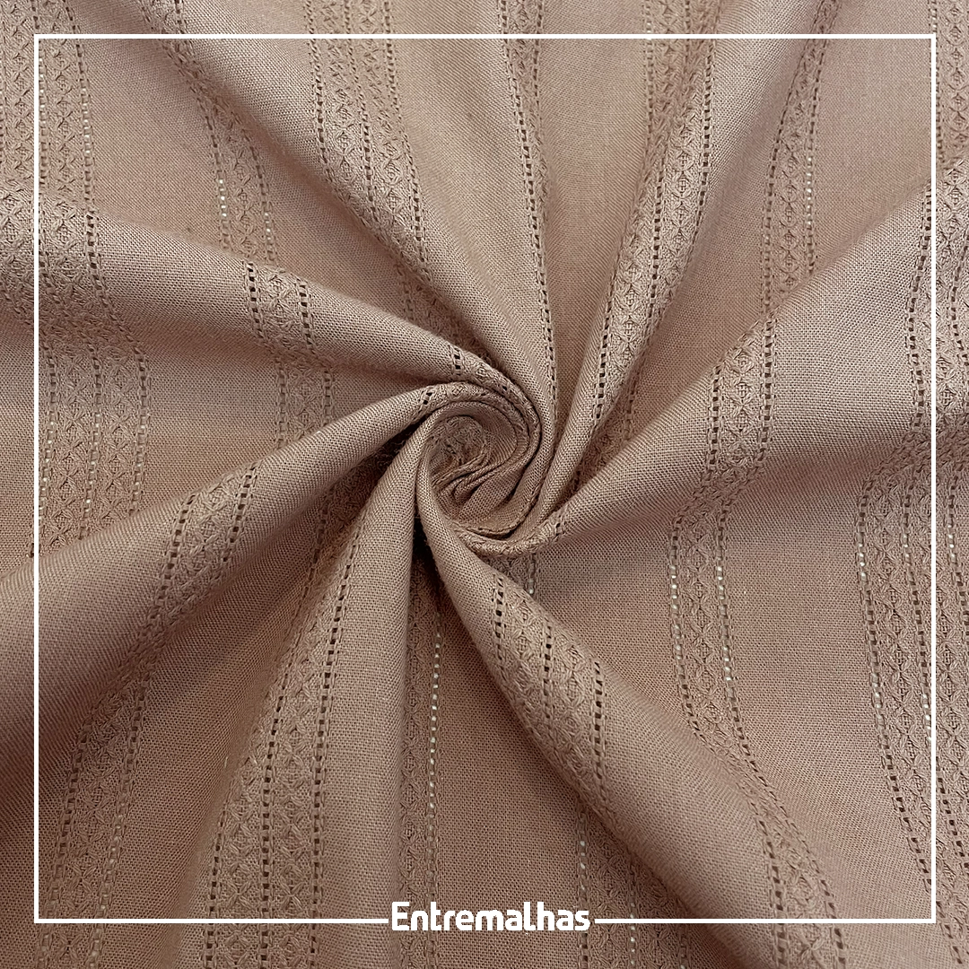 Tecido Jacquard London - Marrom Ref.:859958