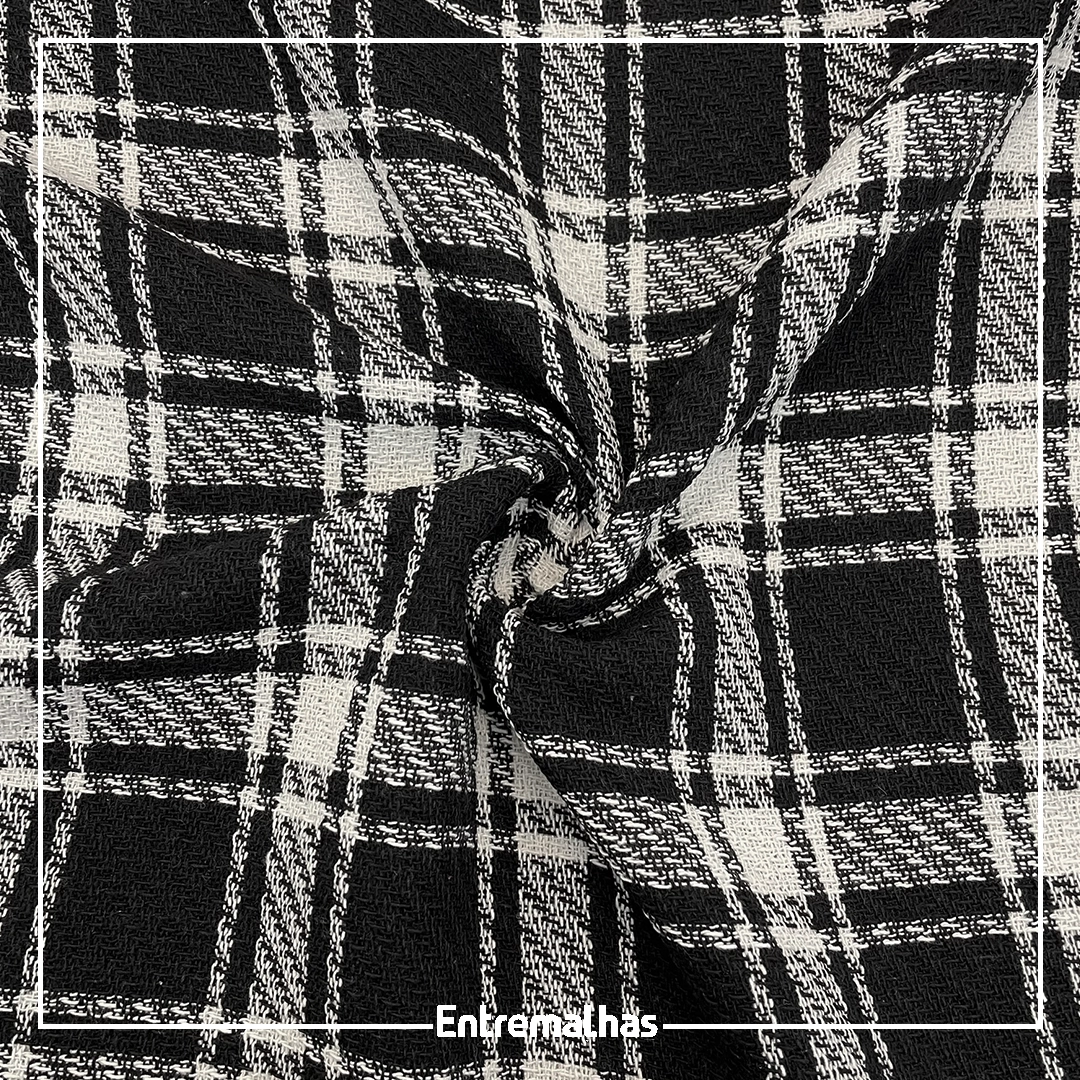 Tecido Tweed - Preto Ref.:859963