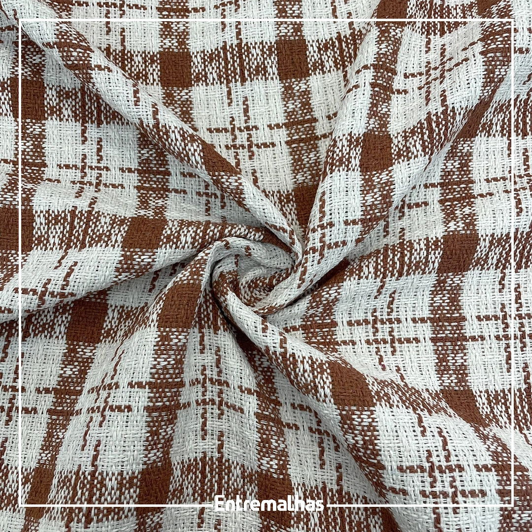 Tecido Tweed - Marrom Ref.:859963