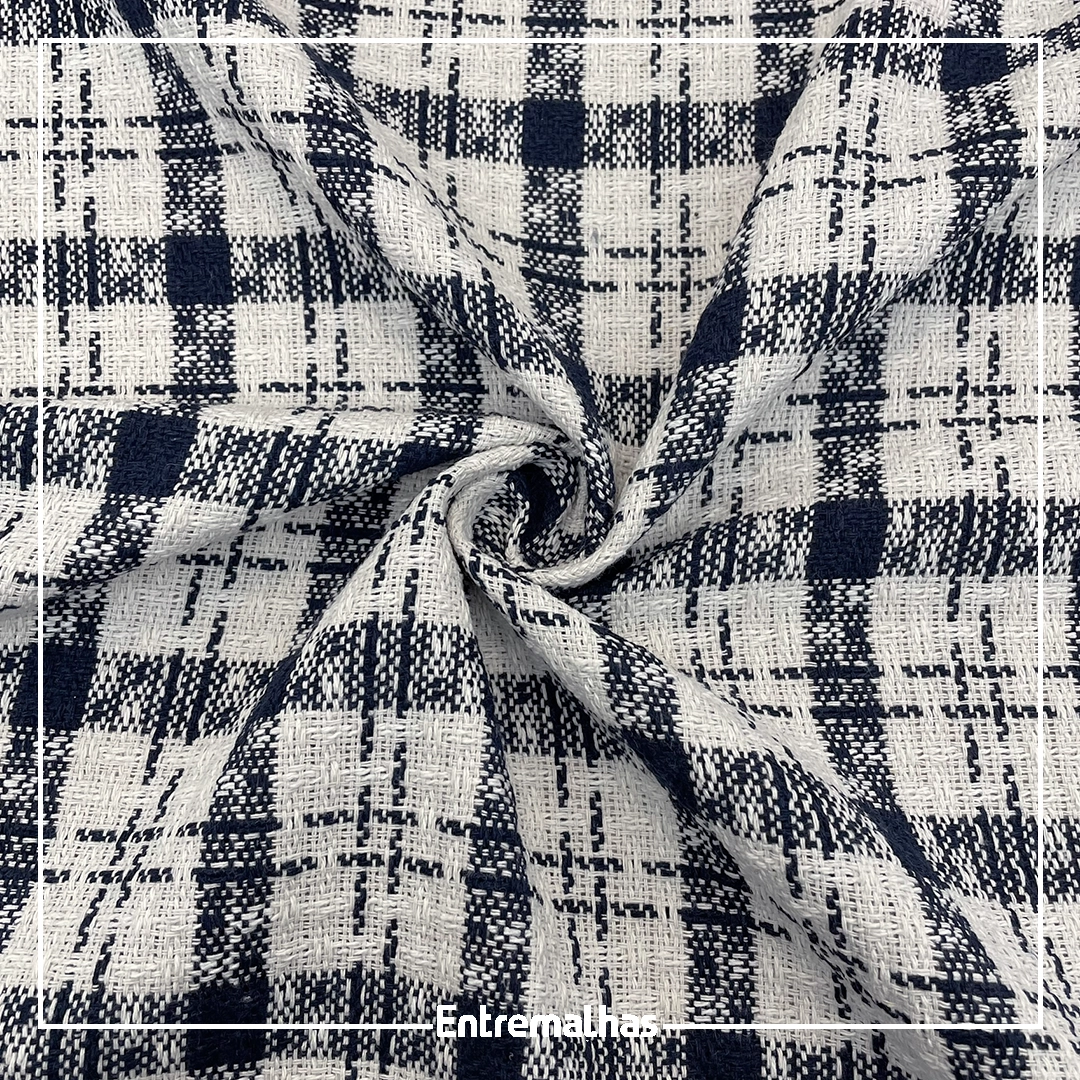 Tecido Tweed - Azul Ref.:859963