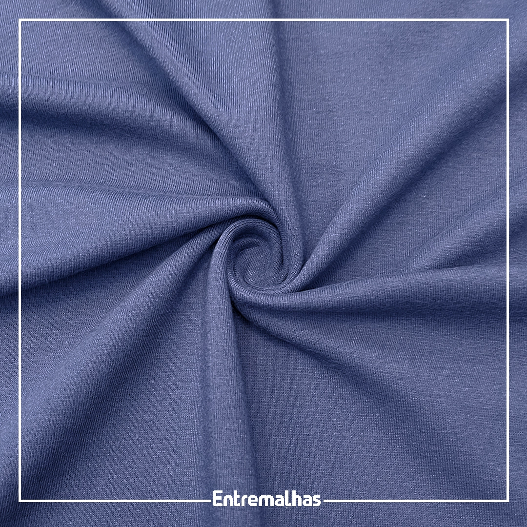 Malha Molet Sport Fleece - Azul Ref.:320626