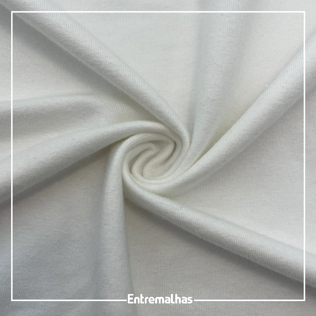 Malha Molet Sport Fleece - Branco Ref.:320626