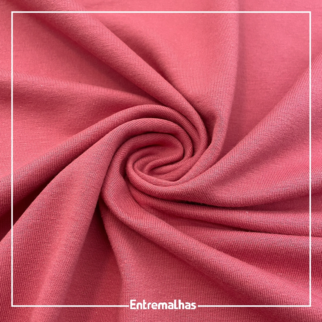 Malha Molet Sport Fleece - Rosa Ref.:320626