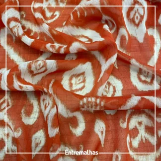 Tecido Crepe Musseline Lurex Estampado Ref.:722037