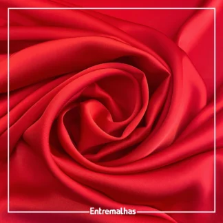 Tecido Florença Double Satin - Vermelho Ref.:859947