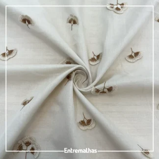Tecido Bordado Amy - Bege Ref.:859968